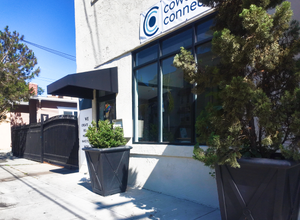 The entrance to Cowork + Connect